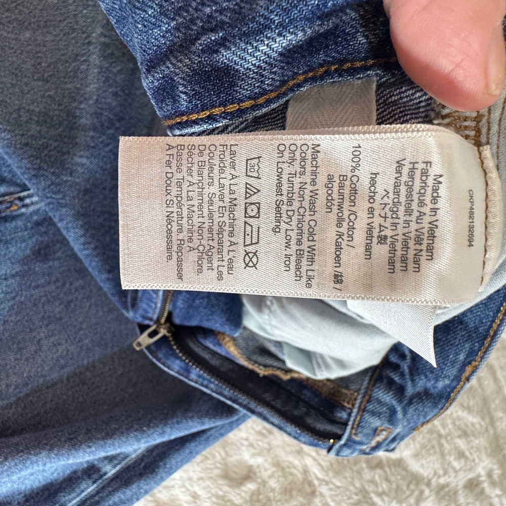 Madewell Denim Midi Skirt Medium Wash Front Slit Cotton Size 29 CKP482132694 - Picture 8 of 14